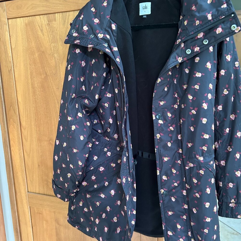 Cabi Rainy Day Fleece Lined Water Repellent Jacket, New In Bag, Small